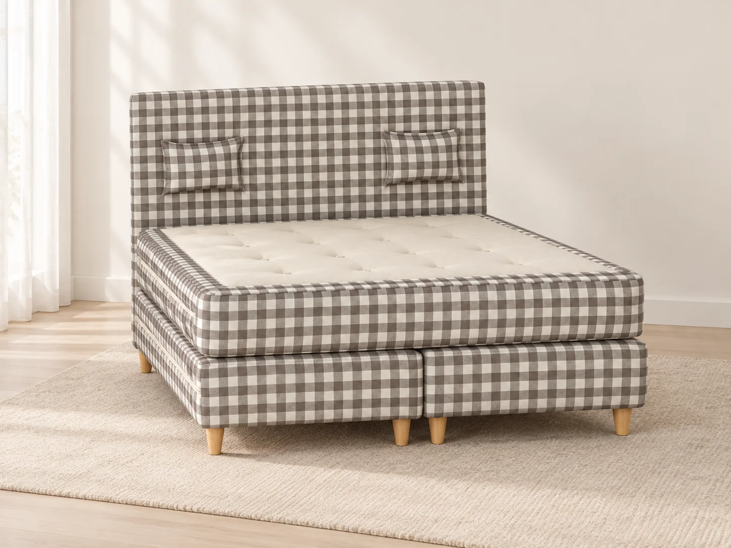 Boxspringbett Natur Karo Design 27