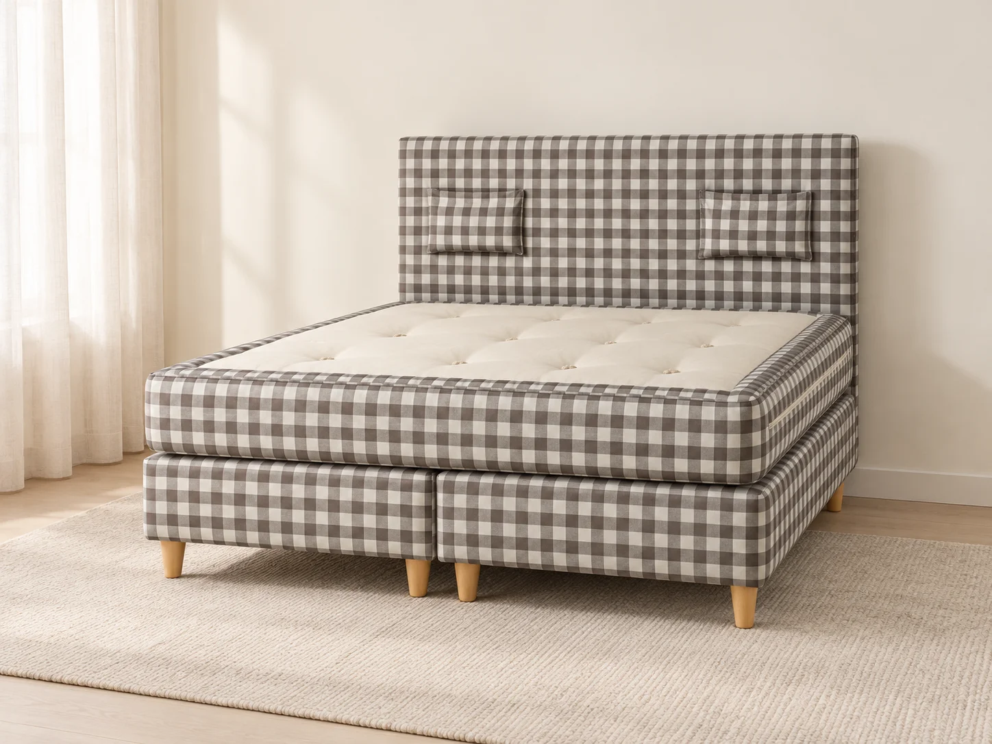 Boxspringbett Natur Karo Design 27