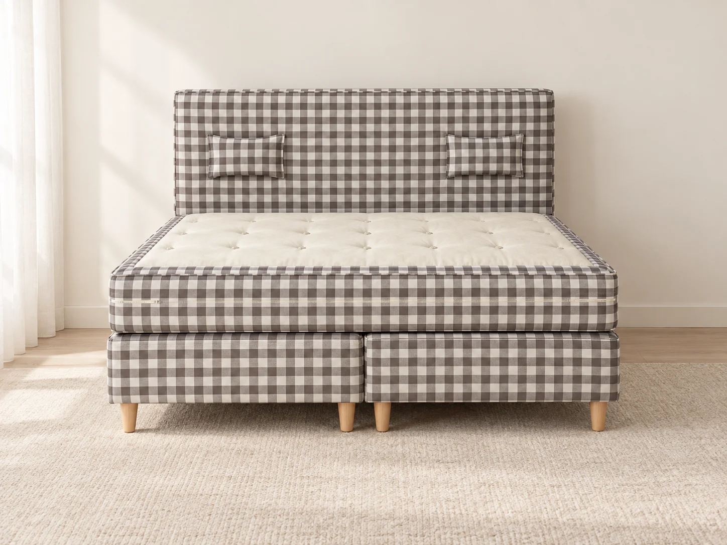 Boxspringbett Natur Karo Design 27