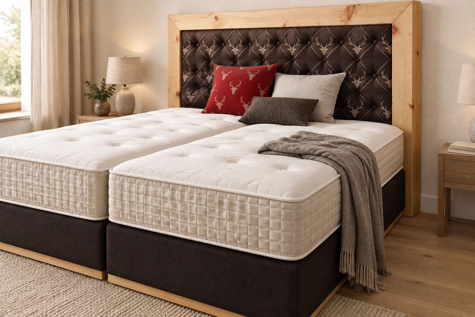 Boxspringbett Zirbe & Loden 74