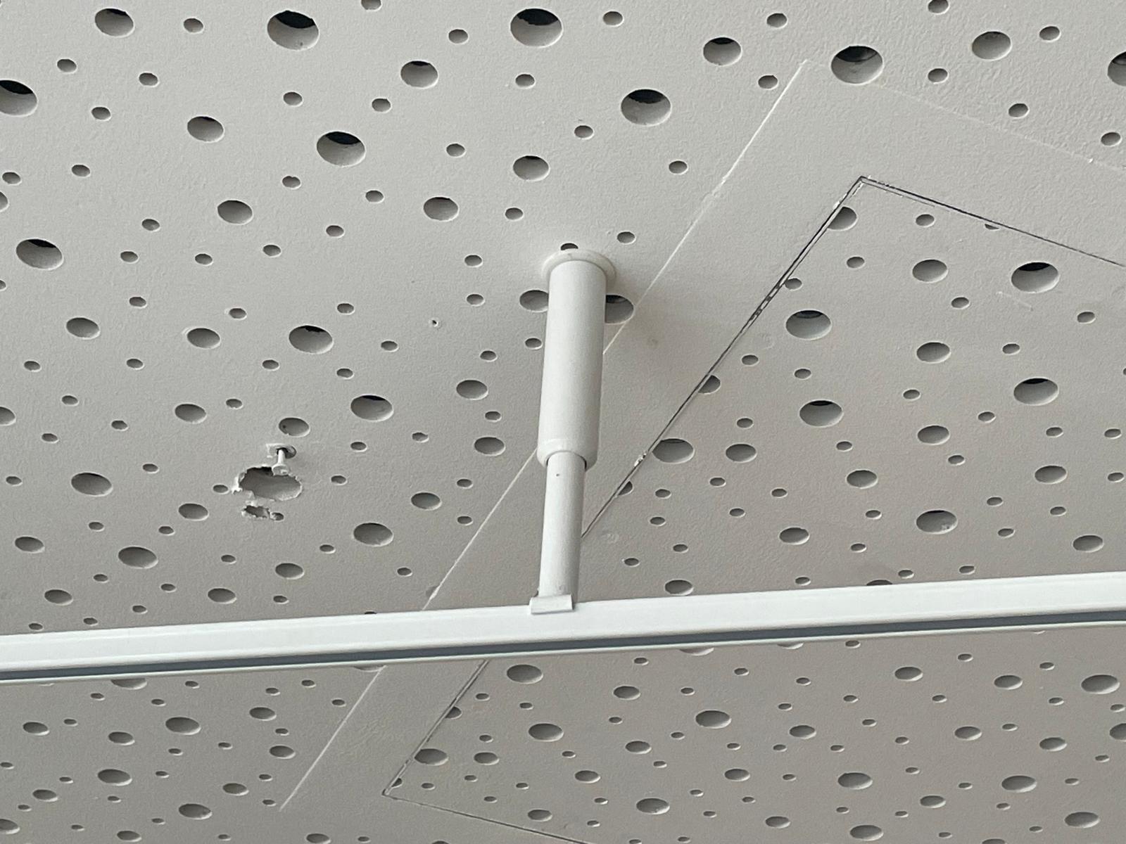 Metalllaufschiene weiß
