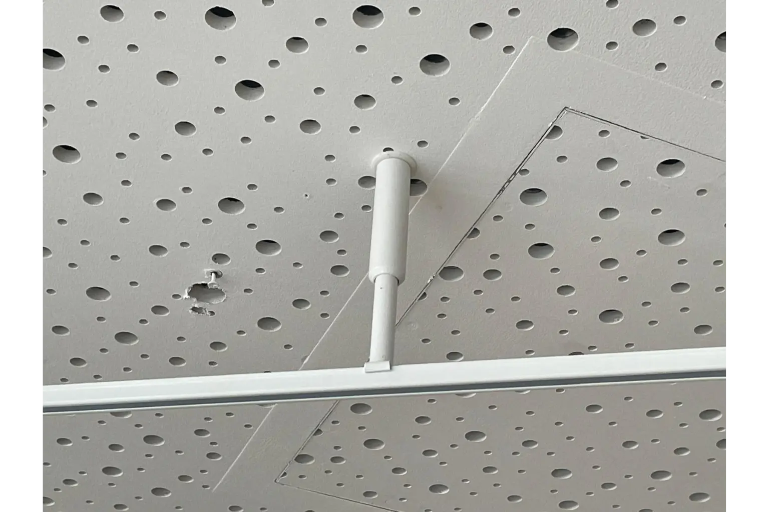Metalllaufschiene weiß